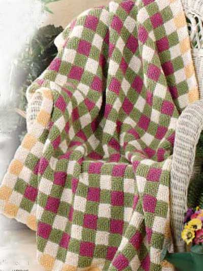 Building Block No-Sew Afghan photo