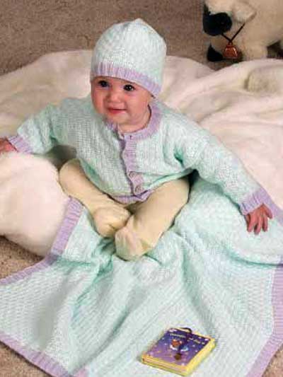 Woven-Stitch Baby Set photo