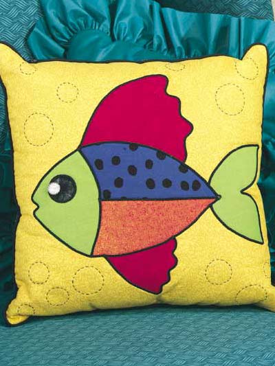 Fish Story Accent Pillow photo