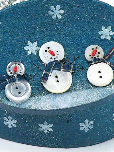 Button Snowmen photo