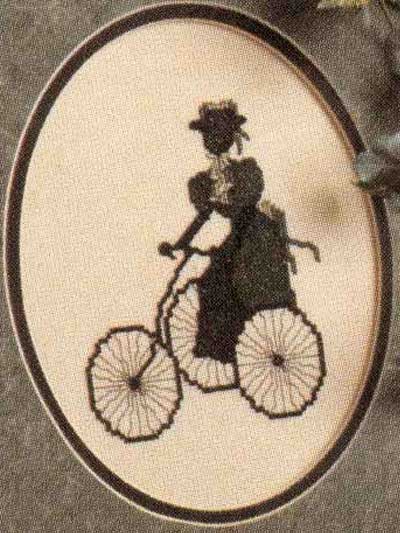 Bicycle Ride Victorian Silhouette photo