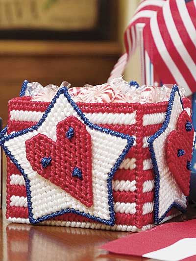 Hearts, Stars & Stripes Container photo