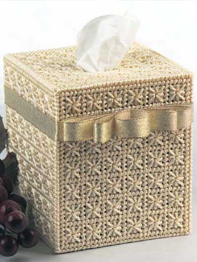 Smyrna Cross Tissue Box Cover photo