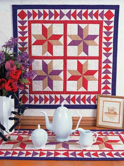 Heavenly Stars Quilt and Runner photo