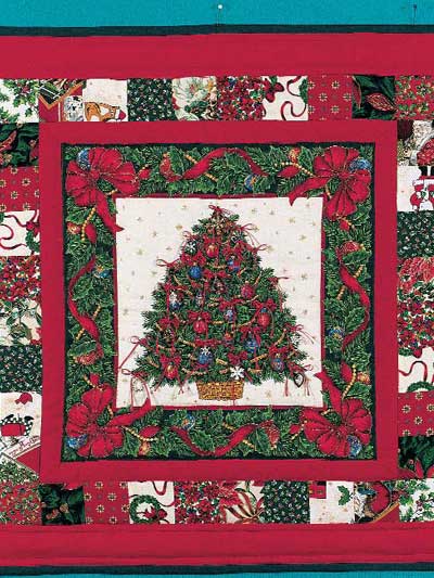 Button Ornaments Advent Wall Quilt photo