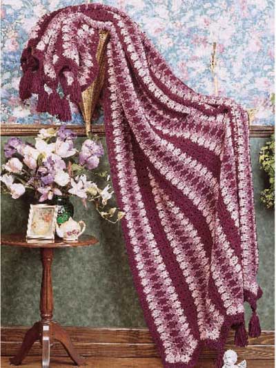 Shades of Rose Afghan photo