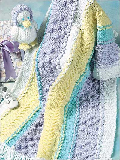 Lace-up Baby Blanket and Chick photo