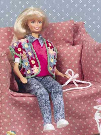 Fashion Doll Vest and Hanger photo
