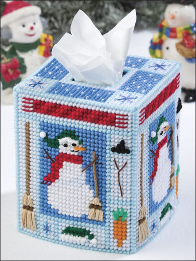 Build-a-Snowman Tissue Topper photo