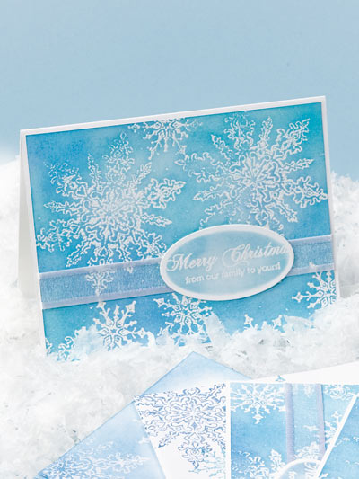 Stamped Snowflake Cards photo