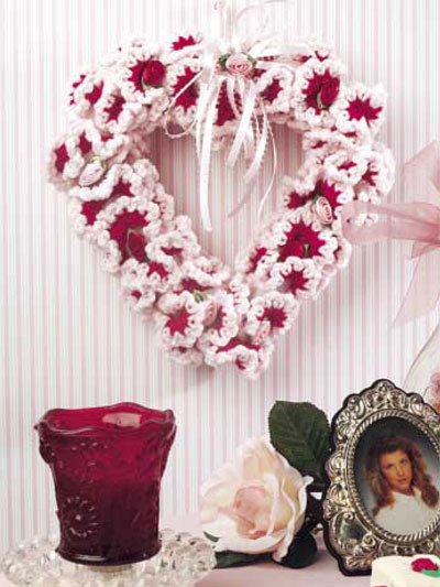 Ruffles and Roses Valentine Wreath photo